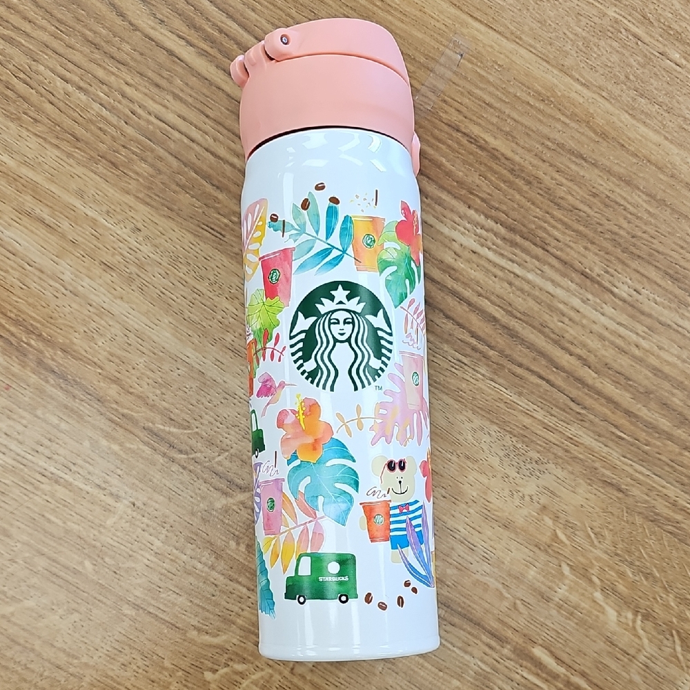 Starbucks Tropical Hawaii Hibicus Japan Florida Disney Inspired Childs Tumbler